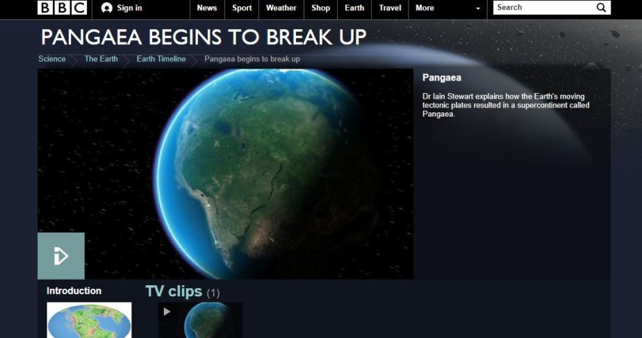 Pangea Begins to Break Up